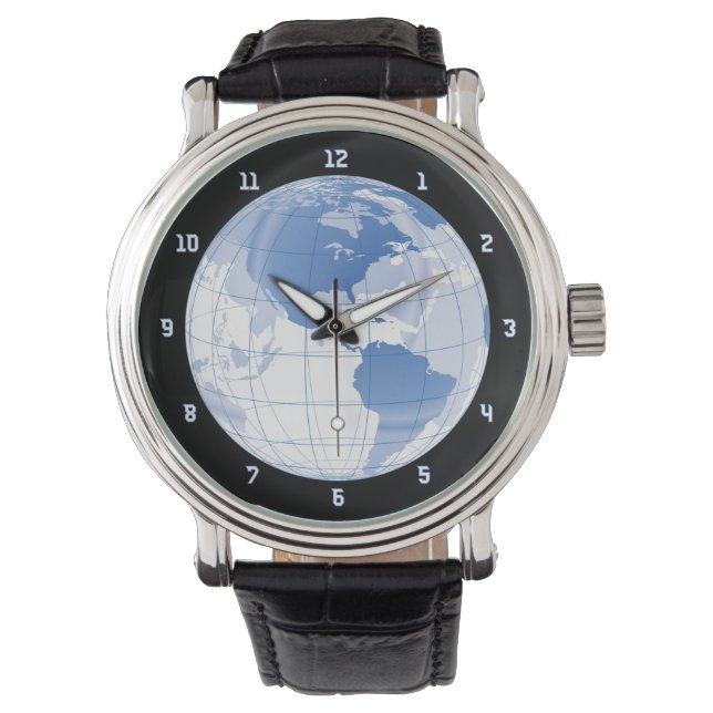 Reloj De Pulsera Globo terrestre del espacio ultraterrestre (Anverso)