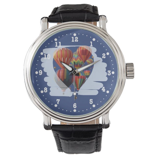 Reloj De Pulsera Globos en un globo (Anverso)