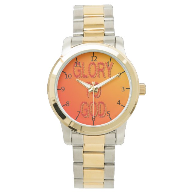 Reloj De Pulsera Gloria a Dios (Anverso)