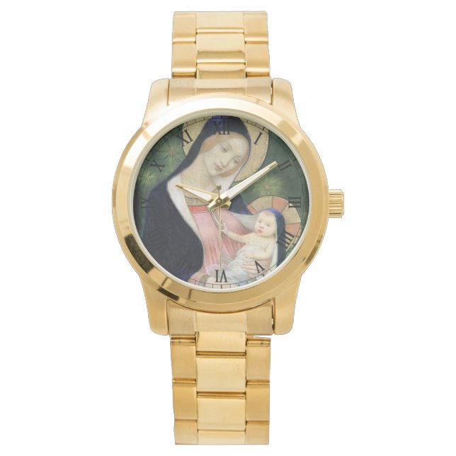 Reloj De Pulsera gloria a jesús y maría (Anverso)
