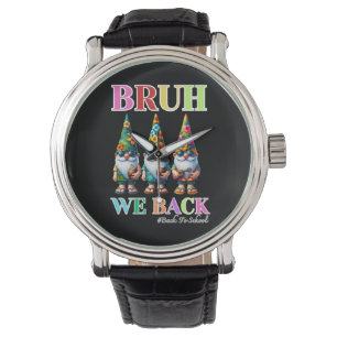 Reloj De Pulsera Gnomo Bonito Hermano Volvemos de vuelta a la escue
