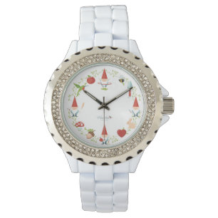 Reloj De Pulsera Gnomo-cuerpo: Reloj, esmalte