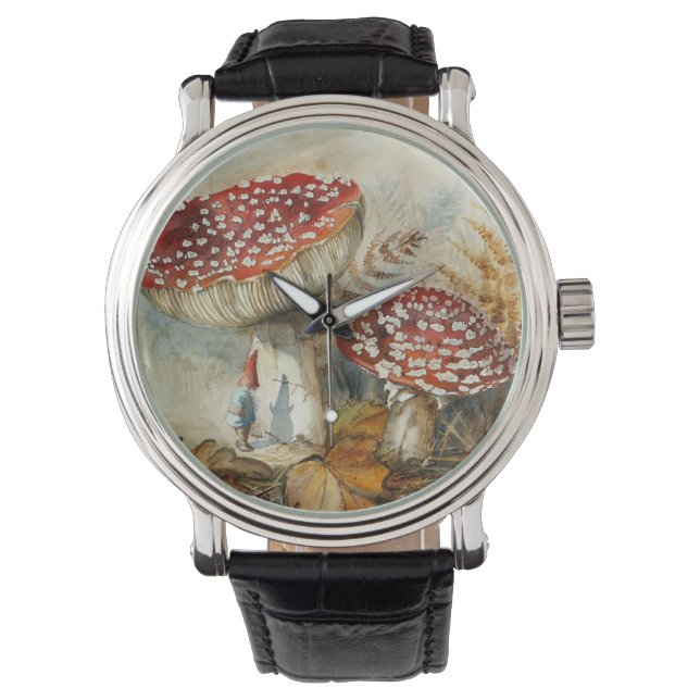 Reloj De Pulsera gnomo de acuarela (Anverso)