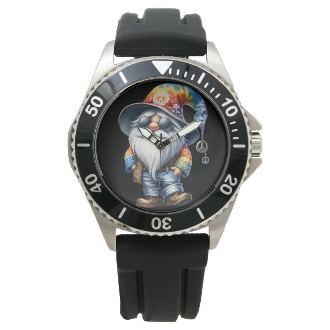 Reloj De Pulsera Gnomo hippie (Anverso)
