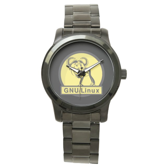 Reloj De Pulsera GNU/Linux - (Anverso)