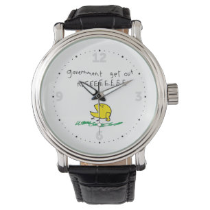 Reloj De Pulsera Gobierno fuera REE SNEKDERECHA Bandera de Gadsden