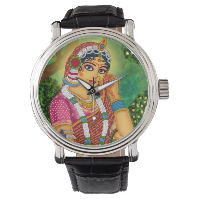 Reloj De Pulsera Goddess Radha Wall Clock (Anverso)