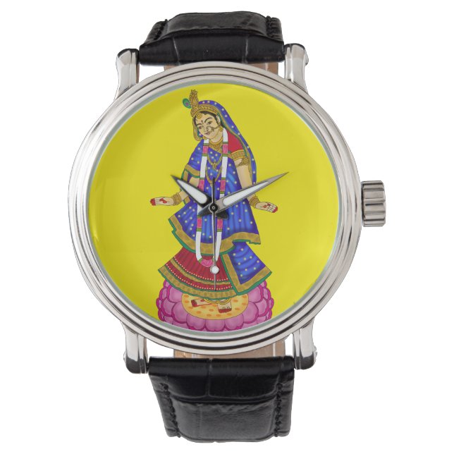 Reloj De Pulsera Goddess Radha Wall Clock (Anverso)