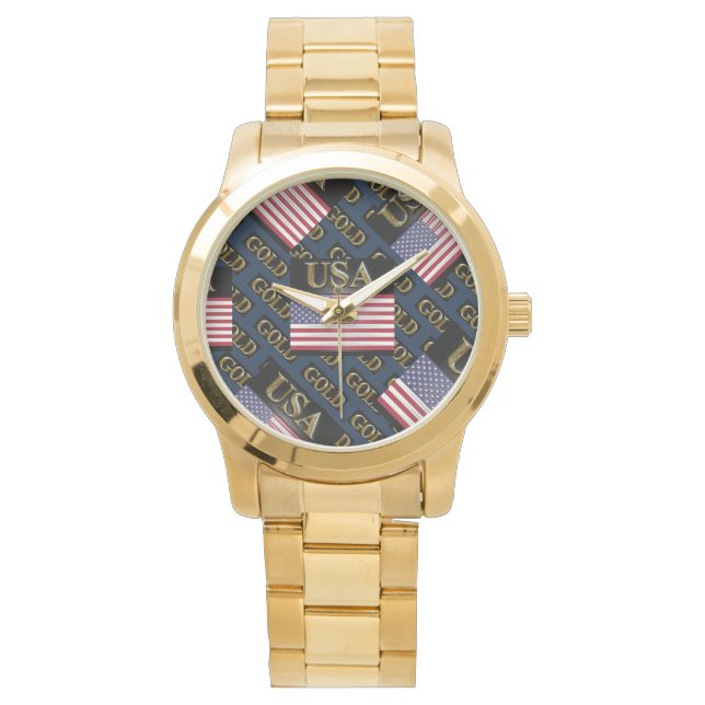 RELOJ DE PULSERA GOLD DE EE.UU. (Anverso)