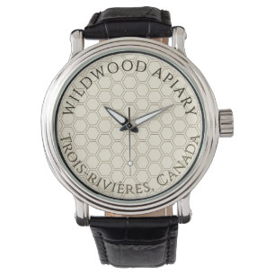 Reloj De Pulsera Gold Honeycomb Beekeeper Business