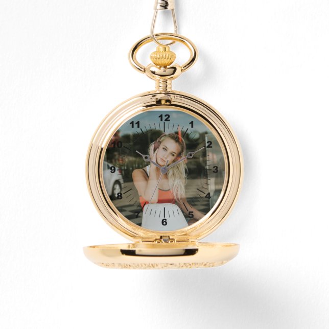 Reloj De Pulsera Gold Pocket Watch - Personalizado (Anverso)