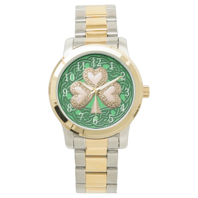 Reloj De Pulsera Gold Shamrock Watch (Anverso)
