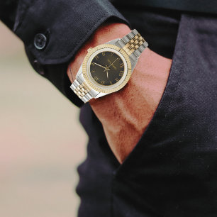 Reloj De Pulsera Gold Silver de lujo personalizado