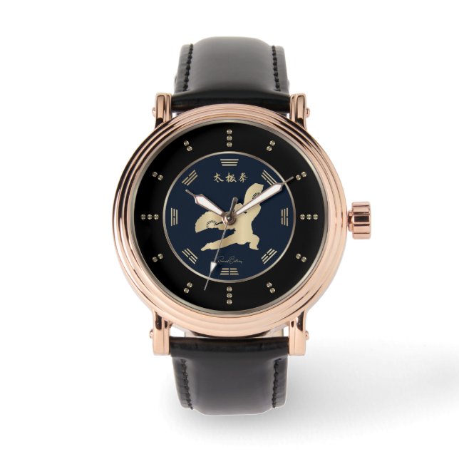 Reloj De Pulsera Gold Tai Chi Fan Luxury (Anverso)