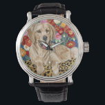 Reloj De Pulsera Golden Boy Retriever<br><div class="desc">Animales</div>