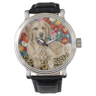Reloj De Pulsera Golden Boy Retriever