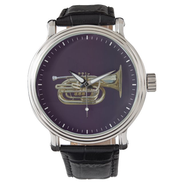 Reloj De Pulsera Golden Brass Euphonium (Anverso)