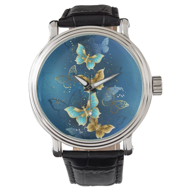 Reloj De Pulsera Golden butterflies (Anverso)