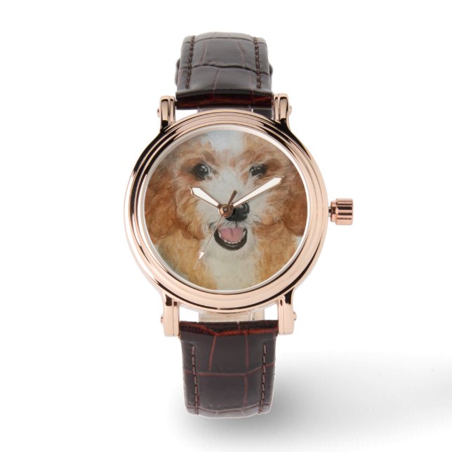 Reloj De Pulsera Golden Doodle (Anverso)