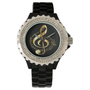 Reloj De Pulsera Golden Gclef Ladies Diamante de imitación Watch