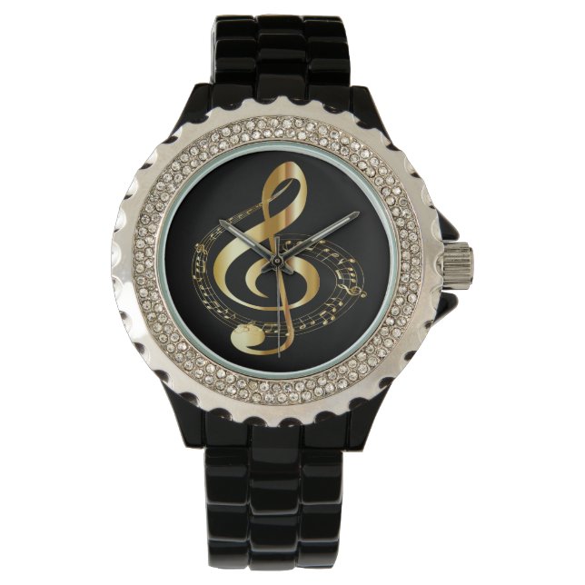 Reloj De Pulsera Golden Gclef Ladies Diamante de imitación Watch (Anverso)