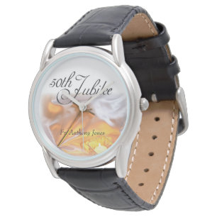 Reloj De Pulsera Golden Jubilee Religious Life, Cross Candle