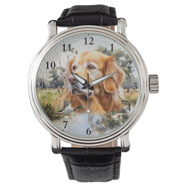 Reloj De Pulsera Golden Retriever (Anverso)