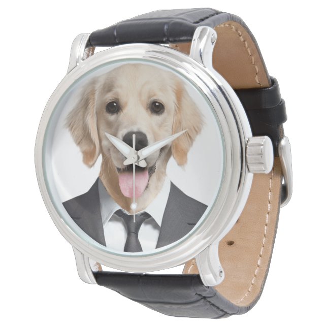 Reloj De Pulsera Golden Retriever con Traje (Angular)