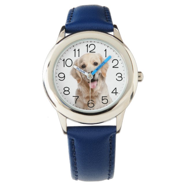 Reloj De Pulsera Golden Retriever En White Watch (Anverso)