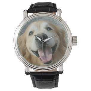 Reloj De Pulsera Golden retriever sonriente