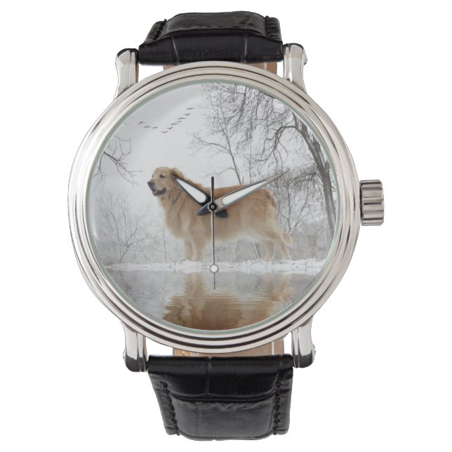Reloj De Pulsera Golden Retriever Watch (Anverso)