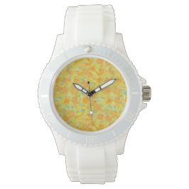 Reloj De Pulsera Golden Yellow Daffodils Sporty White Wrigwatch