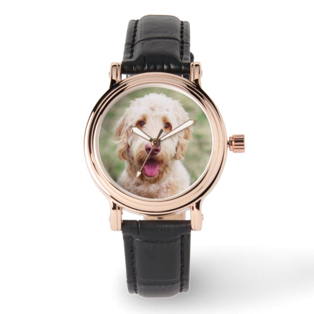 Reloj De Pulsera Goldendoodle Smiling (Anverso)