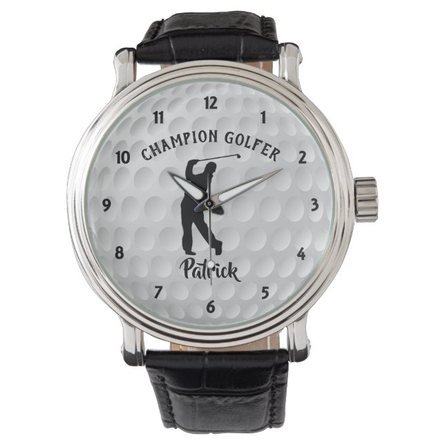 Reloj De Pulsera Golf Ball Champion Golf Personalizado Golf (Anverso)