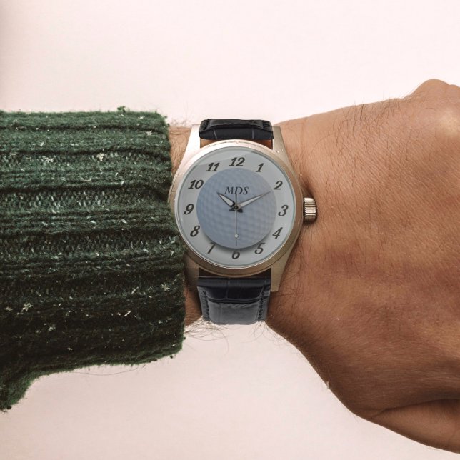 Reloj De Pulsera Golf Ball Vigilancia Monogramada Personalizada (Subido por el creador)