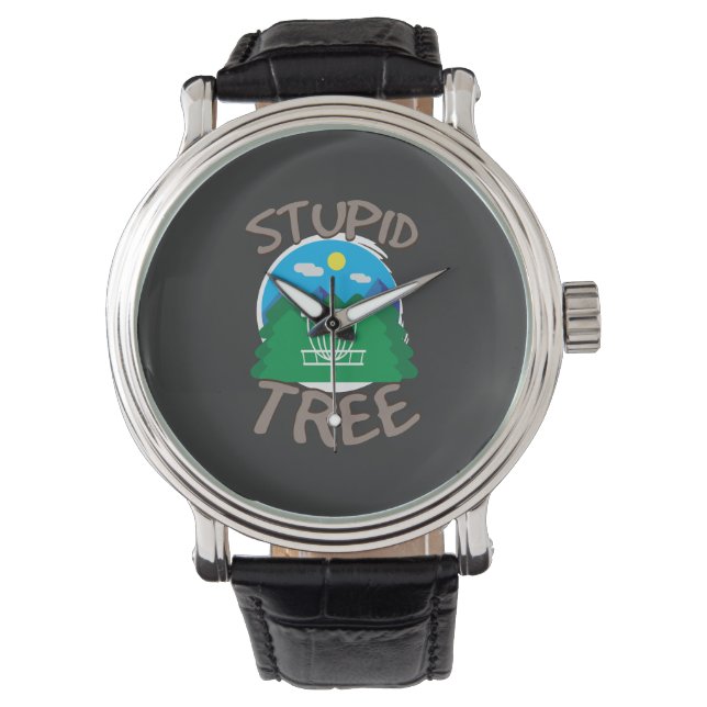 Reloj De Pulsera Golf de disco - Árbol estúpido (Anverso)
