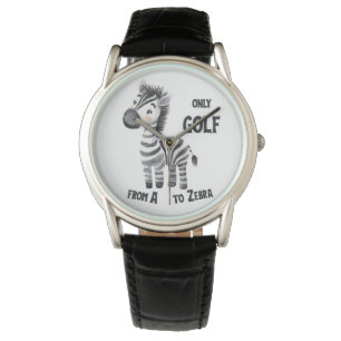 Reloj De Pulsera Golf de la A a la Z, Cebra