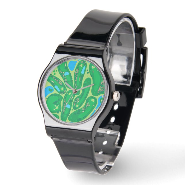Reloj De Pulsera golf par golf green (Ángulo)