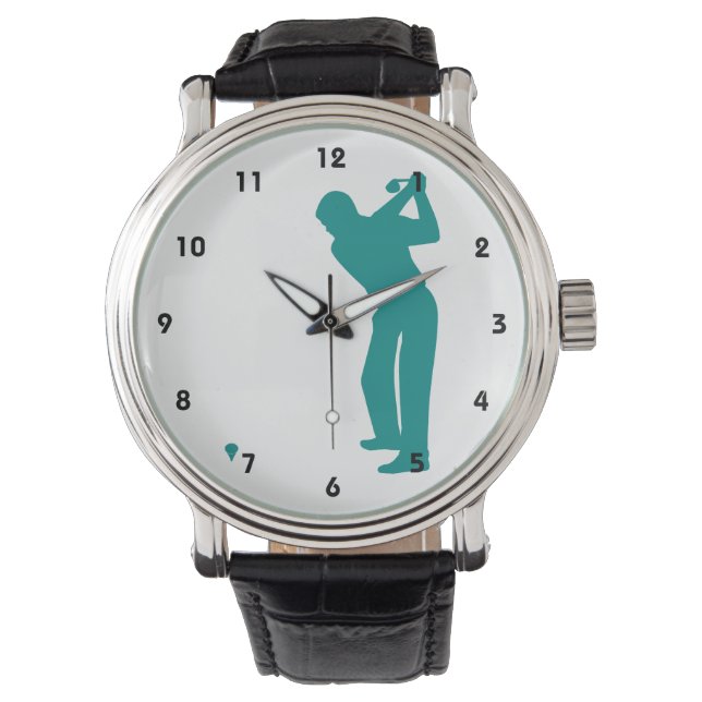 Reloj De Pulsera Golf verde verde azulado (Anverso)