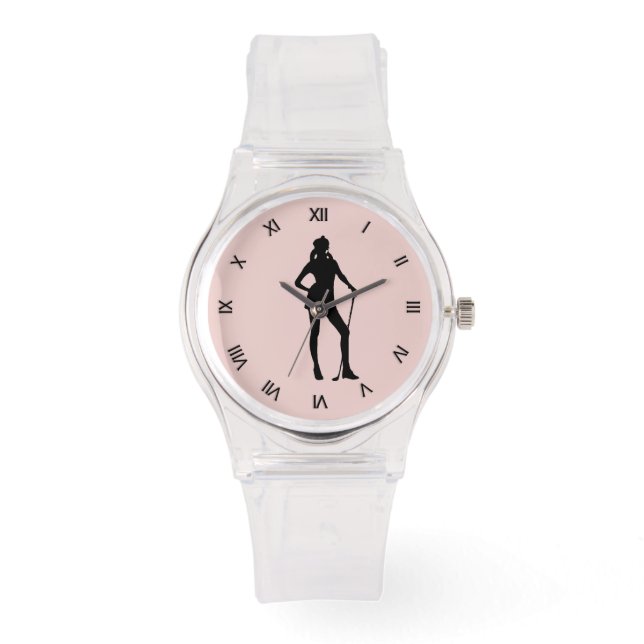 Reloj De Pulsera Golf Watch con números negros (Anverso)