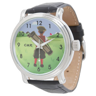 Reloj De Pulsera Golfista personalizado diversión en campo de golf