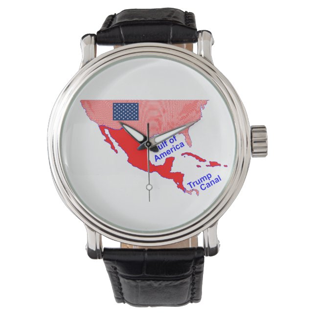 Reloj De Pulsera Golfo de América, Trump Canal Watch (Anverso)