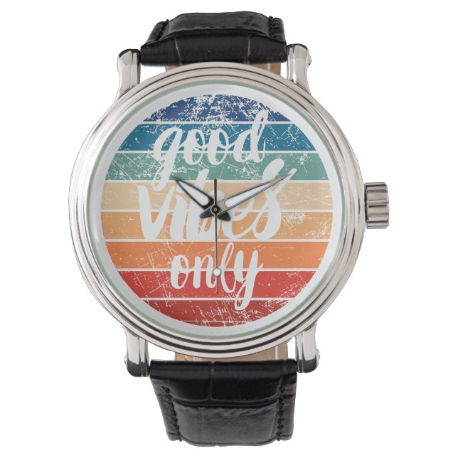 Reloj De Pulsera Good Vibes Only (Anverso)