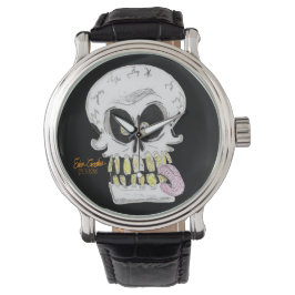 Reloj De Pulsera goofy skull skeleton face