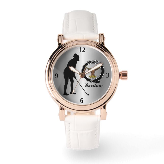 Reloj De Pulsera Gordon Clan Badge (Hers) Golf (Anverso)