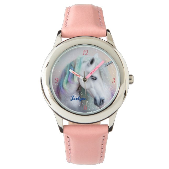 Reloj De Pulsera Gorge Rainbow Unicorn (Anverso)