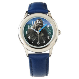 Reloj De Pulsera Gorila fractal en el prado