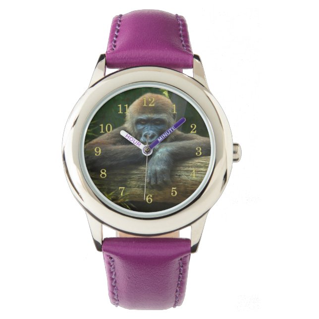 RELOJ DE PULSERA GORILLA "SAVE NUESTRAS ESPECIES" (Anverso)