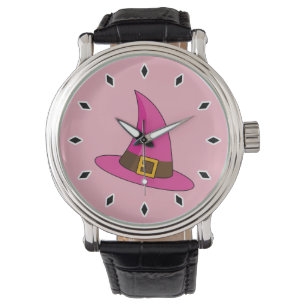 Reloj De Pulsera Gorra de bruja rosa