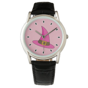 Reloj De Pulsera Gorra de bruja rosa
